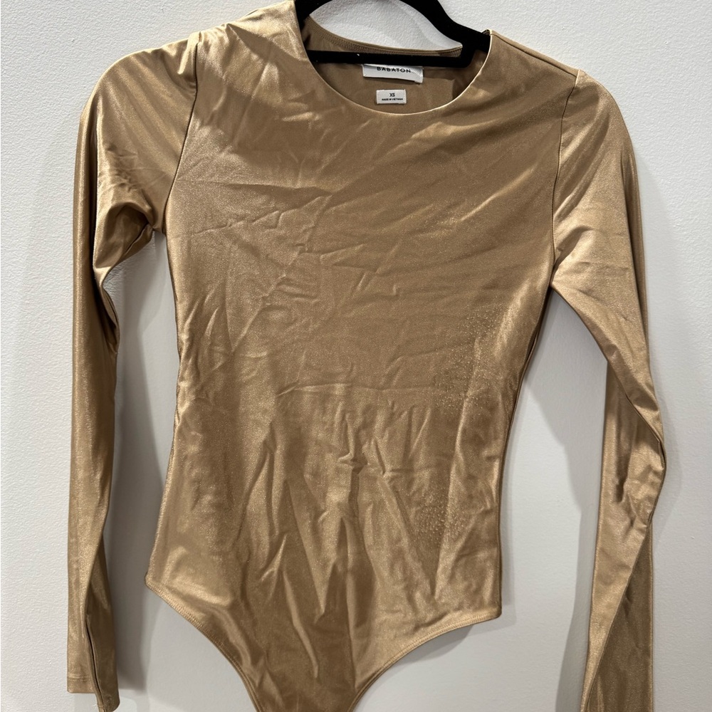 Gold Long Sleeve Bodysuit
